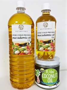 椰子油、澳洲堅果油
